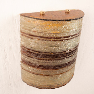 Glass Wall Light by Albano Poli for Poliarte - Small Version