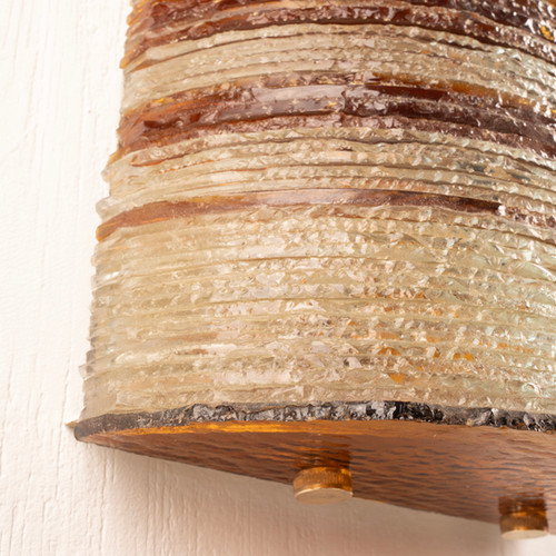 Glass Wall Light by Albano Poli for Poliarte - Small Version