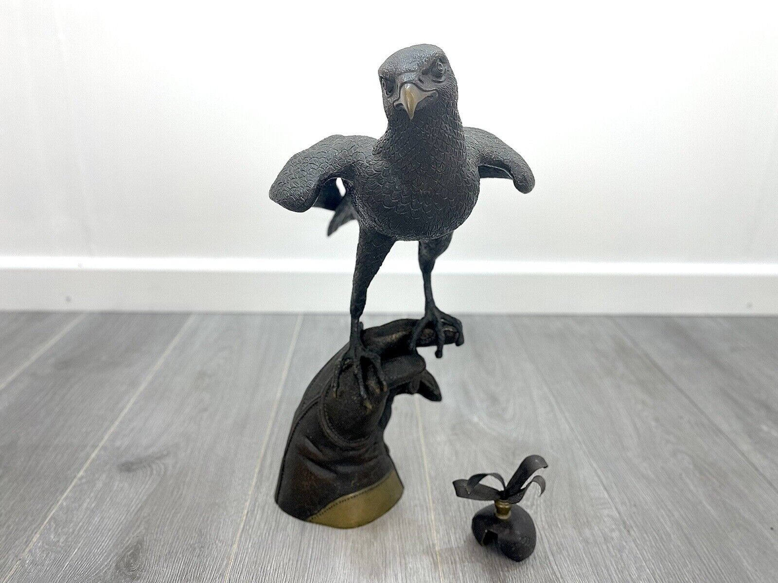 Bronze Falcon, Perched Upon a Falconers Glove - In The Manner of Gallo