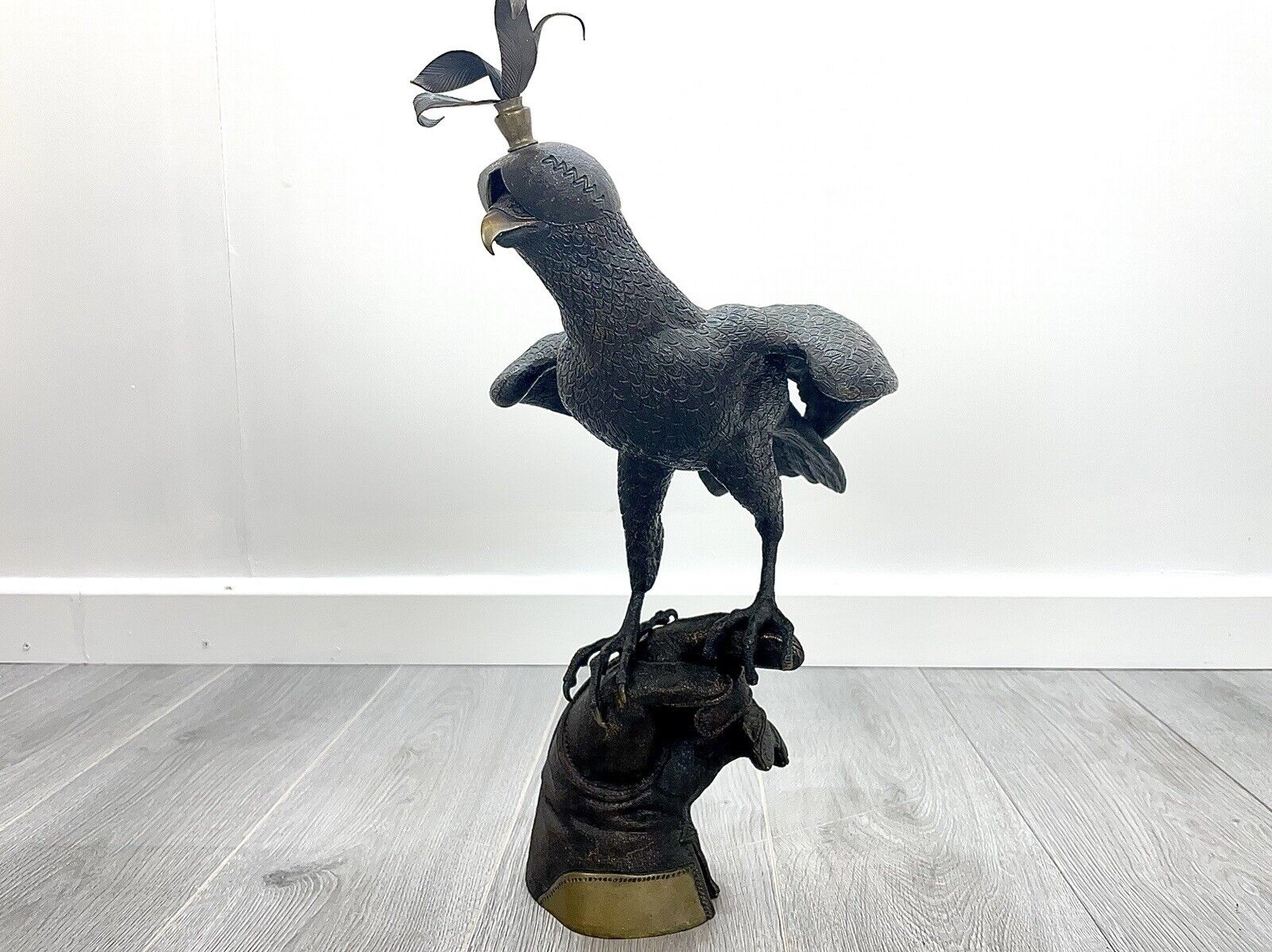 Bronze Falcon, Perched Upon a Falconers Glove - In The Manner of Gallo