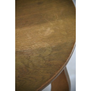 Deco Oak Two Tier Round Centre Occasional Side Table