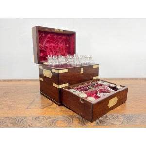 Early 19th Century, George IV Rosewood & Brass Campaign Style Apothecary Box