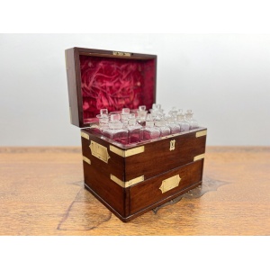 Early 19th Century, George IV Rosewood & Brass Campaign Style Apothecary Box