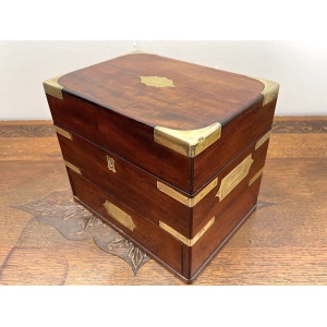 Early 19th Century, George IV Rosewood & Brass Campaign Style Apothecary Box