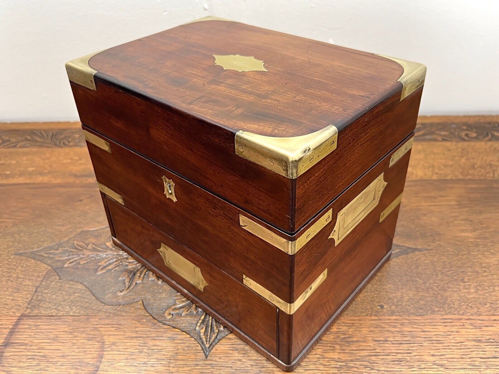 Early 19th Century, George IV Rosewood & Brass Campaign Style Apothecary Box