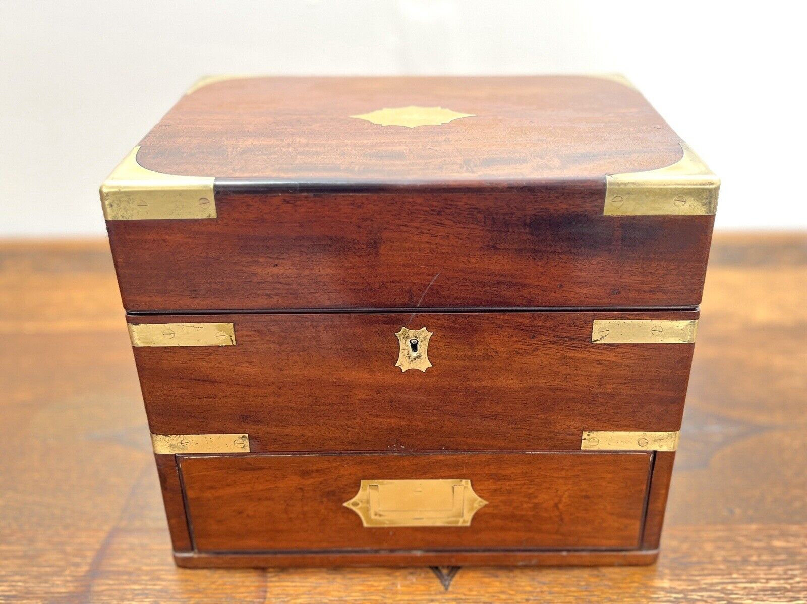 Early 19th Century, George IV Rosewood & Brass Campaign Style Apothecary Box