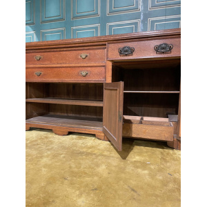 Edwardian Oak Mirror Back Sideboard