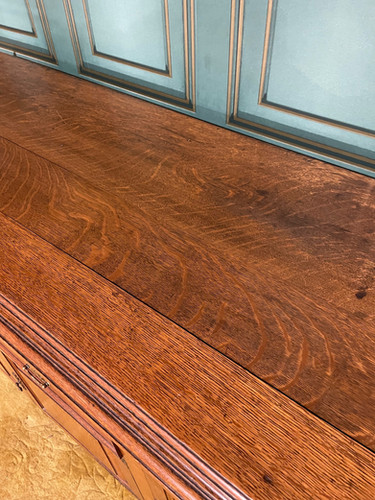 Edwardian Oak Mirror Back Sideboard