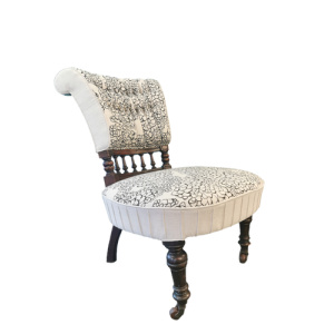 Edwardian Scroll Back Salon Chair