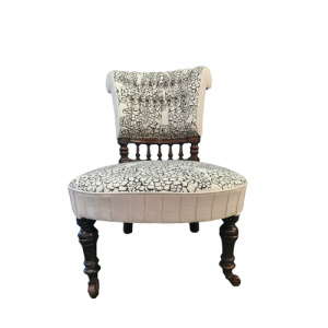 Edwardian Scroll Back Salon Chair