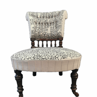 Edwardian Scroll Back Salon Chair