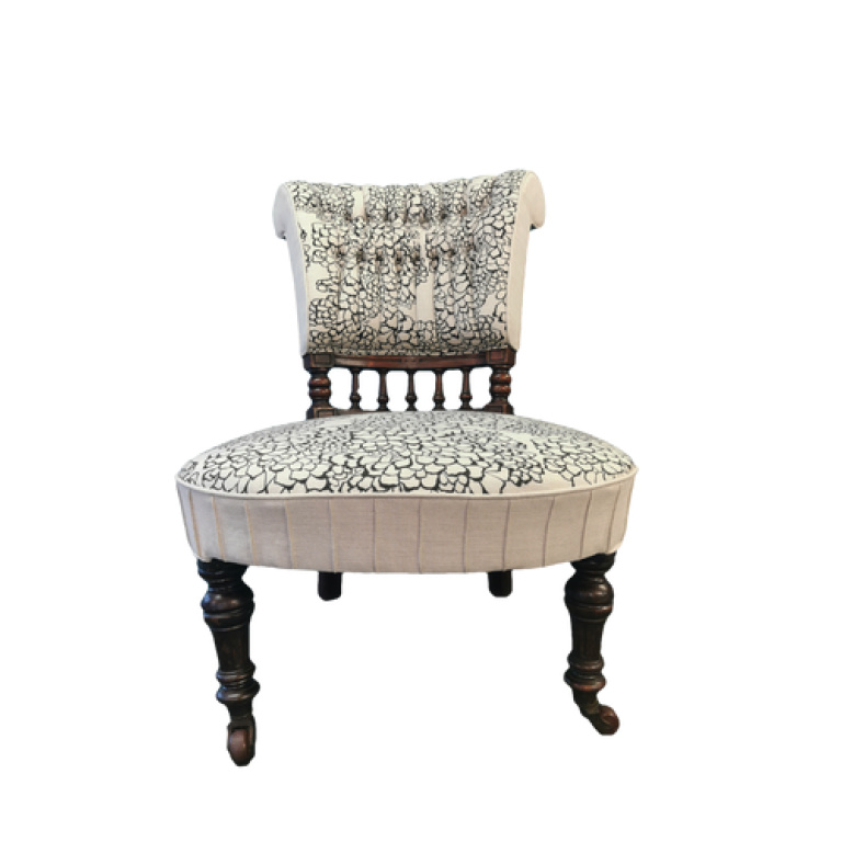 Edwardian Scroll Back Salon Chair