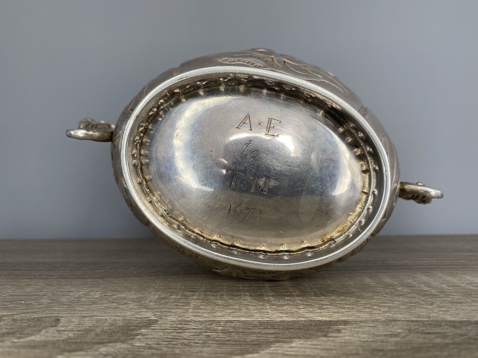 English 17th Century, Charles II Silver Bowl/Porringer