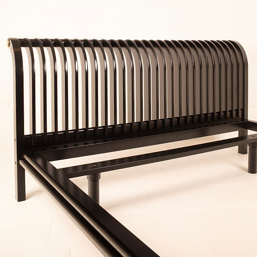 Pierre Cardin bed in solid wood and brass
