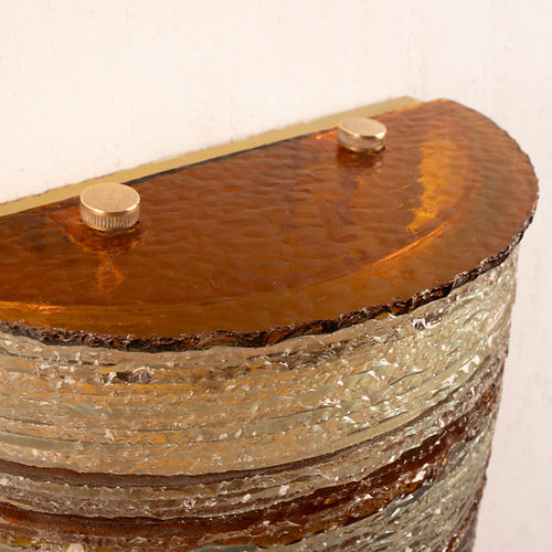Glass Wall Light by Albano Poli for Poliarte - Small Version