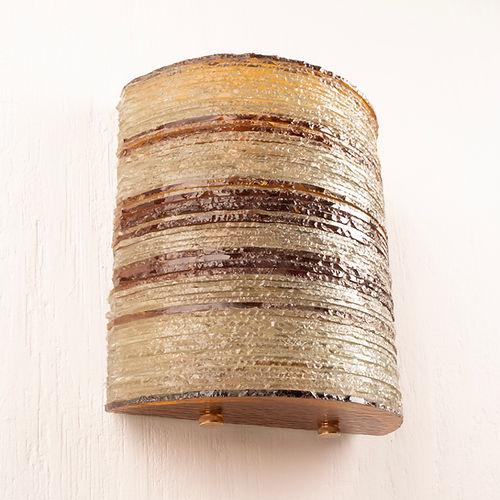 Glass Wall Light by Albano Poli for Poliarte - Small Version