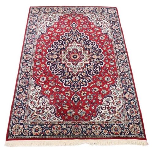 Middle Eastern Handmade Kashan Rug, 1980s