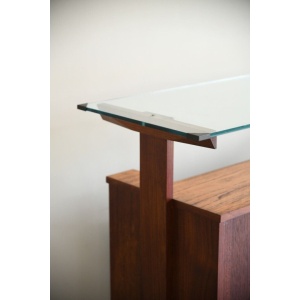 Freestanding Retro Teak Home Cocktail Bar