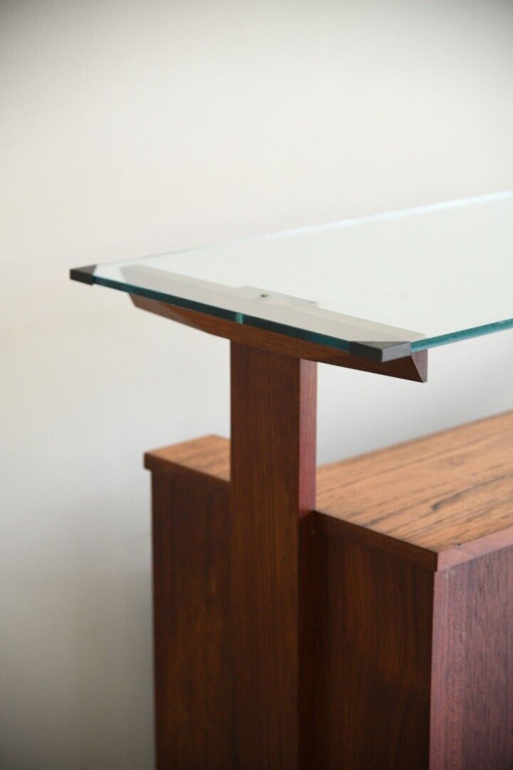 Freestanding Retro Teak Home Cocktail Bar
