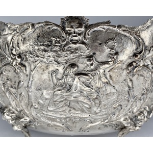 Hanau 800 Grade Silver Twin Handled Bowl By Neresheimer & Sohne