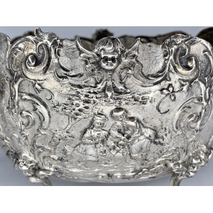 Hanau 800 Grade Silver Twin Handled Bowl By Neresheimer & Sohne