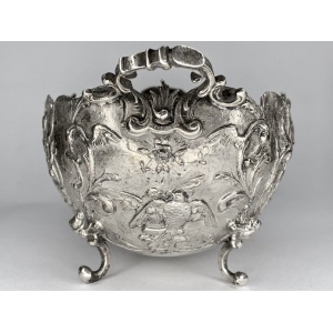 Hanau 800 Grade Silver Twin Handled Bowl By Neresheimer & Sohne
