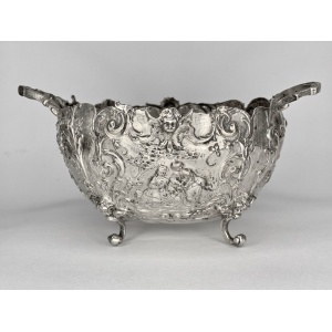 Hanau 800 Grade Silver Twin Handled Bowl By Neresheimer & Sohne