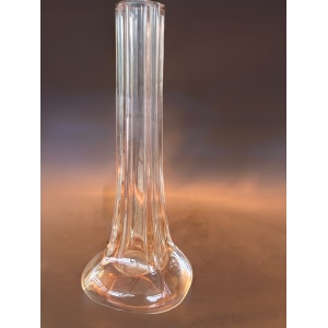 Mid century peach amber Murano bud vase