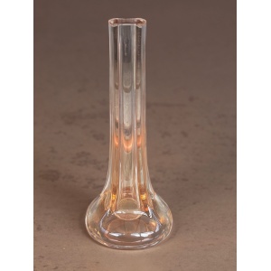 Mid century peach amber Murano bud vase
