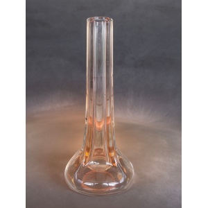 Mid century peach amber Murano bud vase