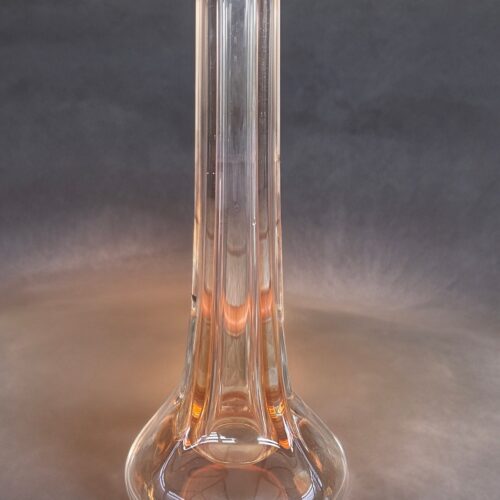 Mid century peach amber Murano bud vase