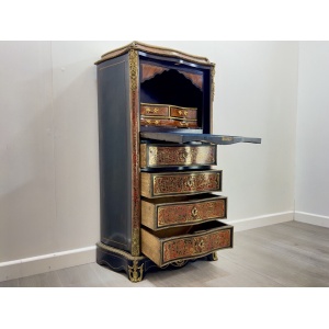 Late 19th Century, Louis XV Style, French Boulle Secretaire
