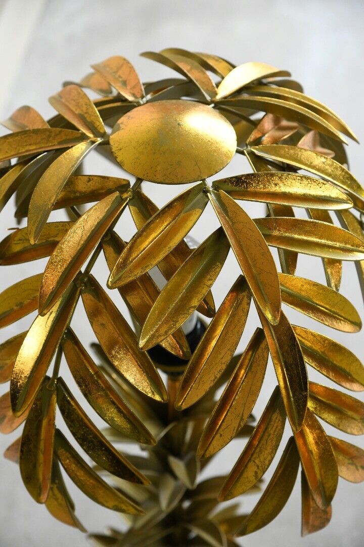 Late 20th Century Palm Tree Table Bedside Side Lamps Lights
