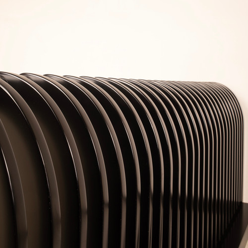 Pierre Cardin bed in solid wood and brass