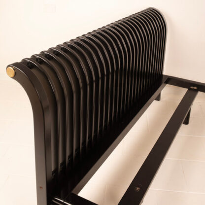 Pierre Cardin bed in solid wood and brass - Image 15