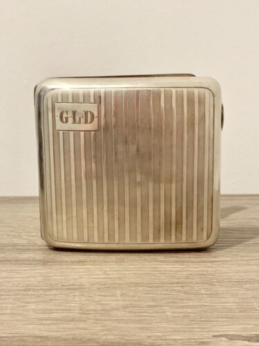London 1929 - Sampson Mordan Hallmarked Silver Cigarette Case