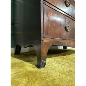 Mahogany Linen Press - 19th Century