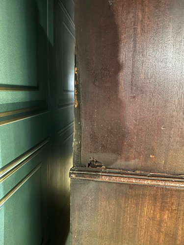 Mahogany Linen Press - 19th Century