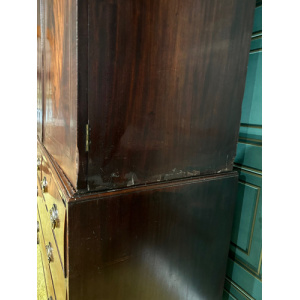 Mahogany Linen Press - 19th Century