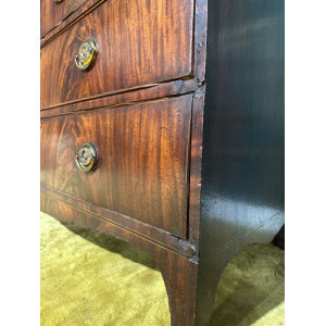 Mahogany Linen Press - 19th Century