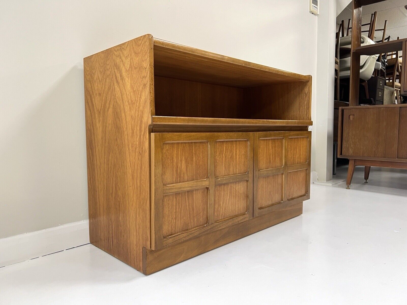 Nathan Squares, Mid Century Teak Compact Sideboard / Cupboard