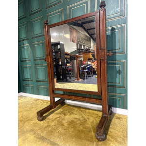Pugin Style Antique Cheval Mirror