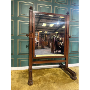 Pugin Style Antique Cheval Mirror