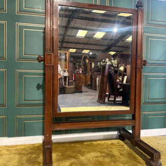 Pugin Style Antique Cheval Mirror