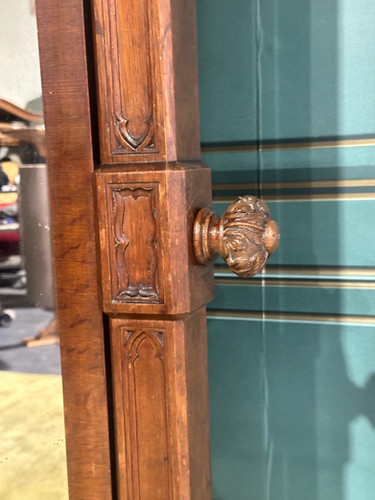 Pugin Style Antique Cheval Mirror