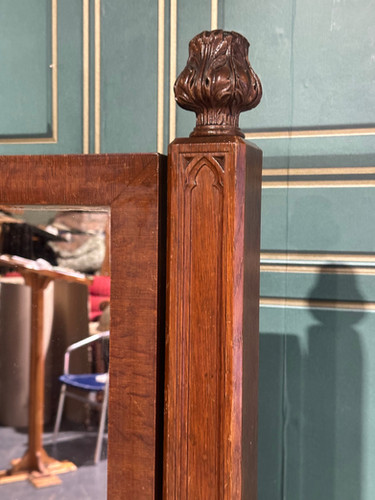 Pugin Style Antique Cheval Mirror