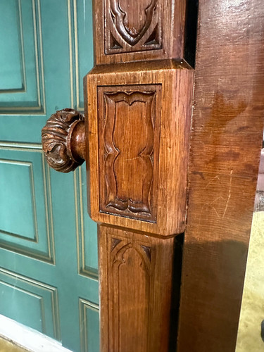Pugin Style Antique Cheval Mirror