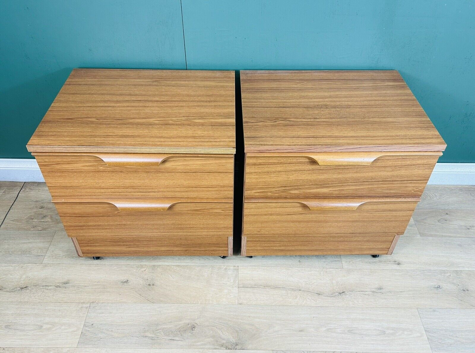Mid Century Pair Of Two Bedside Cabinets By Austinsuite