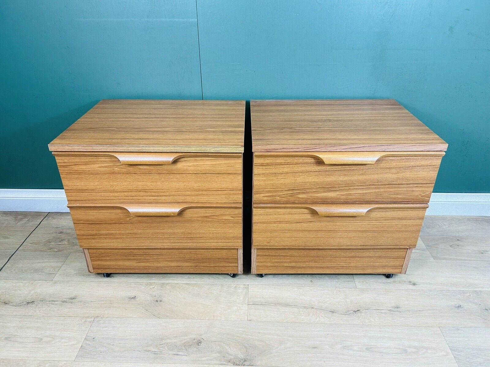 Mid Century Pair Of Two Bedside Cabinets By Austinsuite