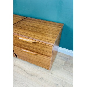Mid Century Pair Of Two Bedside Cabinets By Austinsuite
